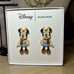 BAUBLEBAR X DISNEY • MINNIE MOUSE SWEATER WEATHER DANGLE EARRINGS • NIB